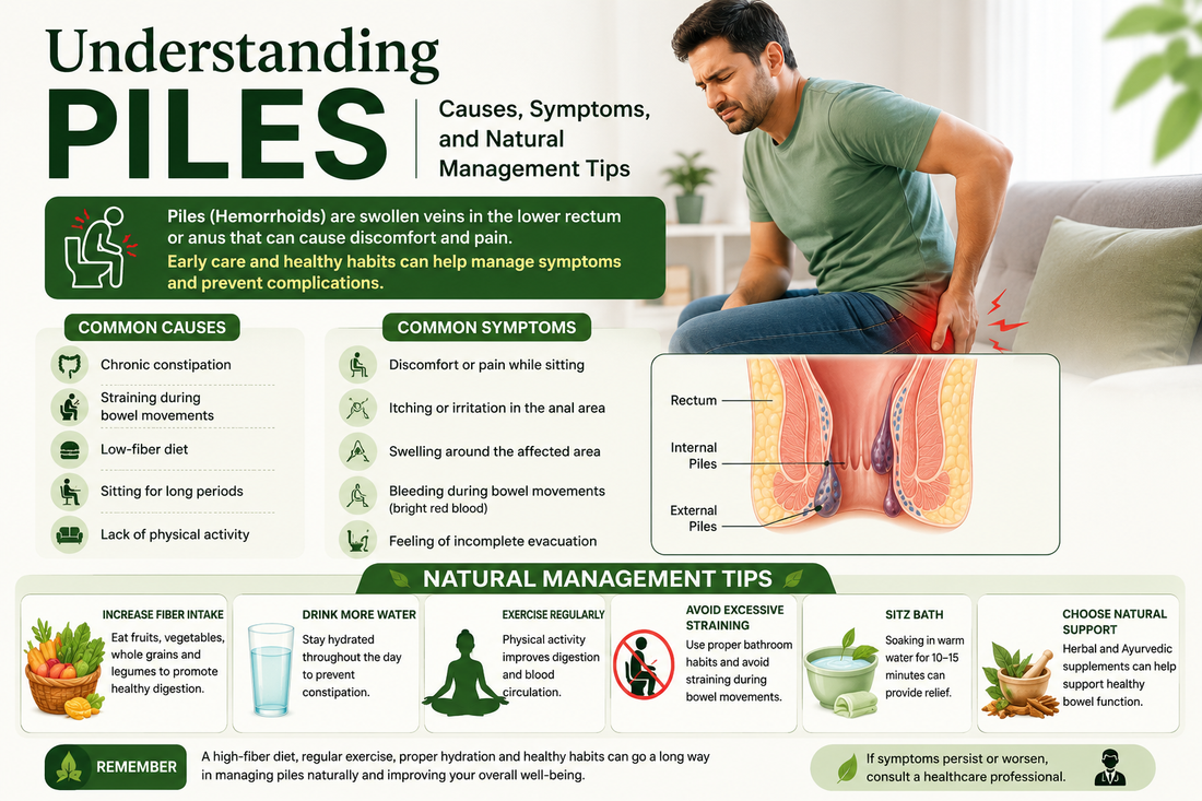 Understanding Piles: Causes, Symptoms, and Natural Management Tips